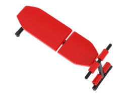 Adjustable bench isolated on background. 3d rendering - illustration png