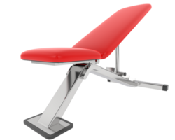 Adjustable bench isolated on background. 3d rendering - illustration png