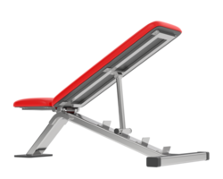 Adjustable bench isolated on background. 3d rendering - illustration png