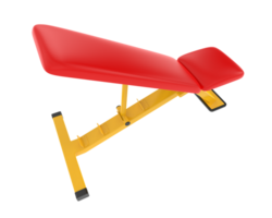 Adjustable bench isolated on background. 3d rendering - illustration png