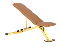 Adjustable bench isolated on background. 3d rendering - illustration png