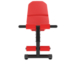 Adjustable bench isolated on background. 3d rendering - illustration png