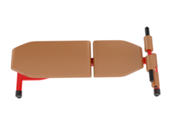 Ajustable banc isolé sur Contexte. 3d le rendu - illustration png