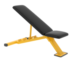 Adjustable bench isolated on background. 3d rendering - illustration png