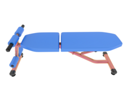 Adjustable bench isolated on background. 3d rendering - illustration png