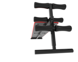 Adjustable bench isolated on background. 3d rendering - illustration png