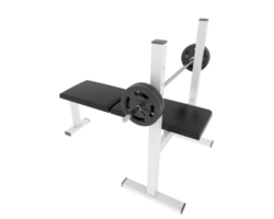 Bench press isolated on background. 3d rendering - illustration png