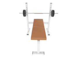 Bench press isolated on background. 3d rendering - illustration png