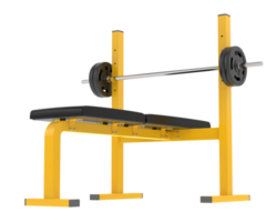 Bench press isolated on background. 3d rendering - illustration png