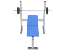 Bench press isolated on background. 3d rendering - illustration png