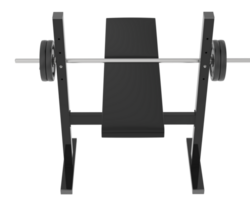 Bench press isolated on background. 3d rendering - illustration png