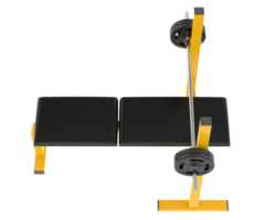 Bench press isolated on background. 3d rendering - illustration png