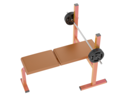 Bench press isolated on background. 3d rendering - illustration png