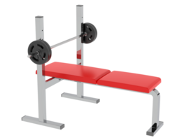 Bench press isolated on background. 3d rendering - illustration png