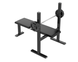 Bench press isolated on background. 3d rendering - illustration png