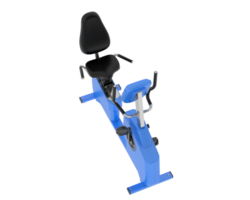 Horizontal bike for gym isolated on background. 3d rendering - illustration png