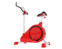 Academia bicicleta isolado em fundo. 3d Renderização - ilustração png