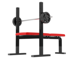 Bench press isolated on background. 3d rendering - illustration png