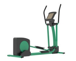 horizontal bicyclette pour Gym isolé sur Contexte. 3d le rendu - illustration png