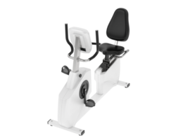 horizontal bicicleta para gimnasio aislado en antecedentes. 3d representación - ilustración png