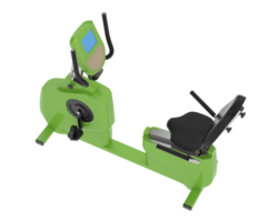 Horizontal bike for gym isolated on background. 3d rendering - illustration png