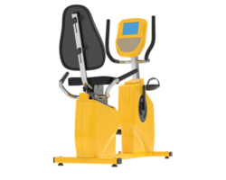 Horizontal bike for gym isolated on background. 3d rendering - illustration png