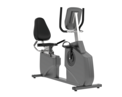 Horizontal bike for gym isolated on background. 3d rendering - illustration png