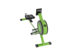 horizontal bicyclette pour Gym isolé sur Contexte. 3d le rendu - illustration png