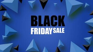 Black Friday On Blue Background 2D Cartoon Animation video