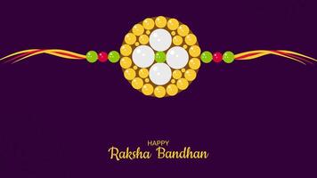 contento raksha Bandhan indio festival rakhi bandera. saludo tarjeta invitación diseño web diseño. ilustración. vector