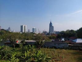 view from a height of clean air in a city photo