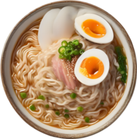 Delicious instant Ramen, ideal for satisfying hunger swiftly. AI-Generated. png