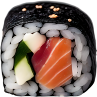 Delicious sushi piece, perfect seafood treats for Japanese cuisine lovers. AI-Generated. png