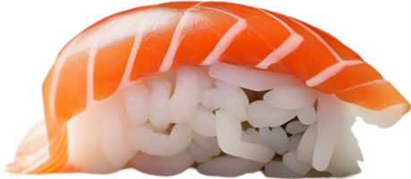 Delicious sushi piece, perfect seafood treats for Japanese cuisine lovers. AI-Generated. png