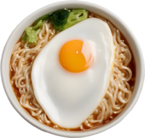 Delicious instant Ramen, ideal for satisfying hunger swiftly. AI-Generated. png