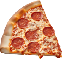 Indulge in a slice with gooey mozzarella, perfectly baked. AI-Generated. png