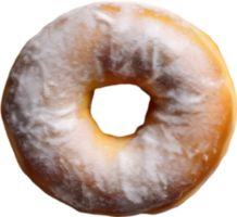 Indulge in the irresistible charm of a donut, featuring a lustrous topping that promises a delightful, decadent experience. AI-Generated. png