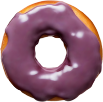 Indulge in the irresistible charm of a donut, featuring a lustrous topping that promises a delightful, decadent experience. AI-Generated. png