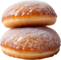 hingeben im das unwiderstehlich Charme von ein Krapfen, mit ein glänzend Belag Das Versprechen ein herrlich, dekadent Erfahrung. KI-generiert. png