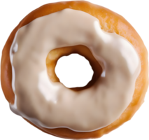 hingeben im das unwiderstehlich Charme von ein Krapfen, mit ein glänzend Belag Das Versprechen ein herrlich, dekadent Erfahrung. KI-generiert. png