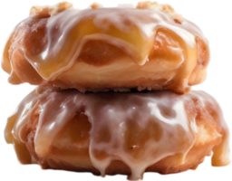 Indulge in the irresistible charm of a donut, featuring a lustrous topping that promises a delightful, decadent experience. AI-Generated. png