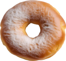 Indulge in the irresistible charm of a donut, featuring a lustrous topping that promises a delightful, decadent experience. AI-Generated. png