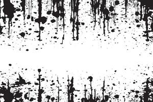 black grunge texture silhouette on pure white background image for background texture vector