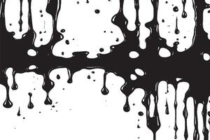 black liquid grunge texture image on white background for background texture vector