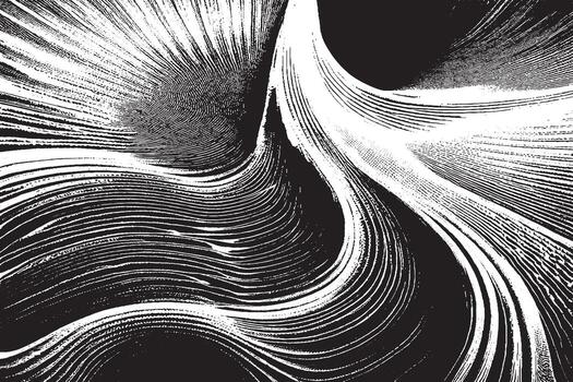 monochrome abstract black grunge texture on white background, image for background texture vector