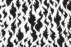 negro silueta textura de un fuego en blanco antecedentes vector