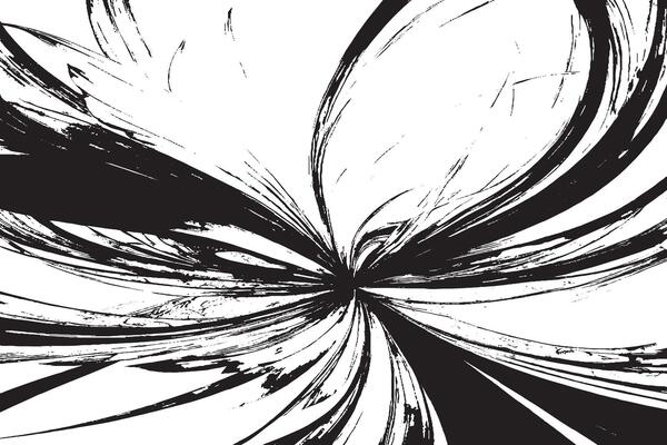 monochrome abstract black grunge texture on white background, image for background texture