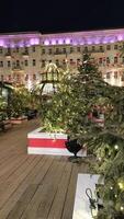 evening in the city, decorated city, Slavic holiday, ornament photo