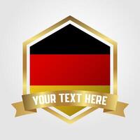 Golden Luxury Germany Label Illustration vector