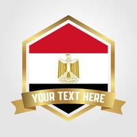 Golden Luxury Egypt Label Illustration vector